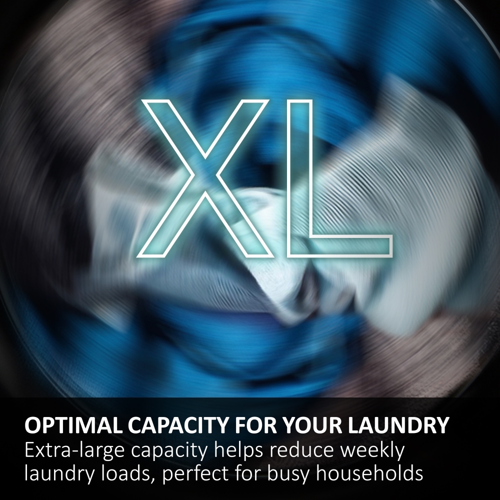 Haier HWD100-B14939SUK Washer Dryer, 10kg/6kg, 1400 Spin, Grey, D Rated