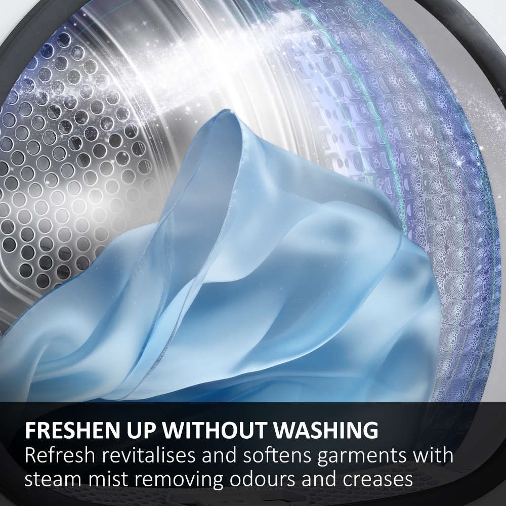 Haier HWD100-B14939SUK Washer Dryer, 10kg/6kg, 1400 Spin, Grey, D Rated