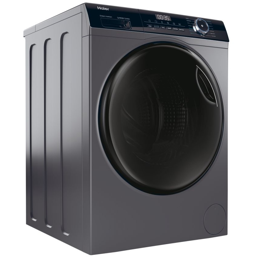 Haier HWD100-B14939SUK Washer Dryer, 10kg/6kg, 1400 Spin, Grey, D Rated