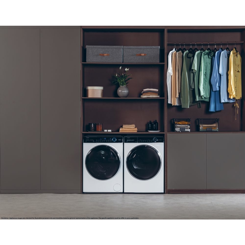 Haier HW100-BD14979U1 I-Pro Series 7 Plus Washing Machine, 10kg, 1400 Spin, White, A Rated