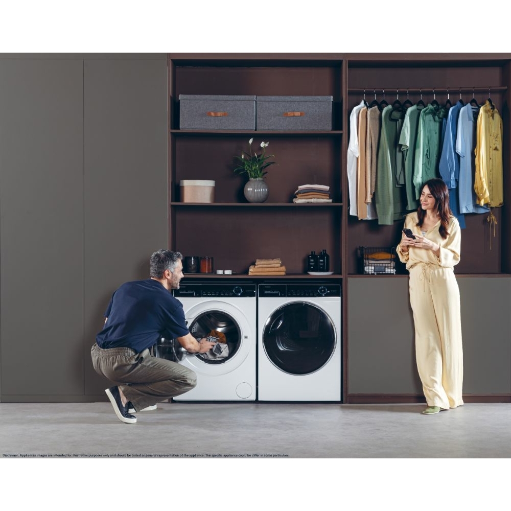 Haier HW100-BD14979U1 I-Pro Series 7 Plus Washing Machine, 10kg, 1400 Spin, White, A Rated