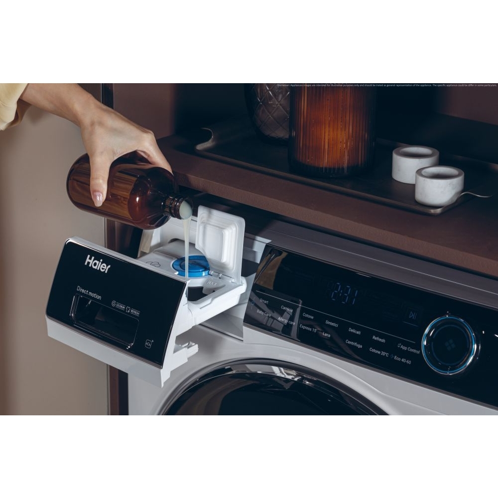 Haier HW100-BD14979U1 I-Pro Series 7 Plus Washing Machine, 10kg, 1400 Spin, White, A Rated