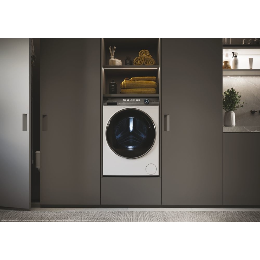 Haier HW100-BD14979U1 I-Pro Series 7 Plus Washing Machine, 10kg, 1400 Spin, White, A Rated