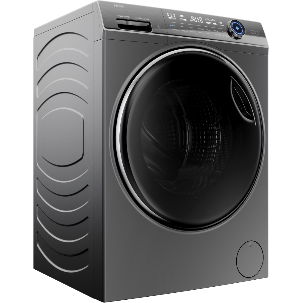 Haier HW10GBD14979SUUK Washing Machine, 10kg, 1400 Spin, Grey, A Rated