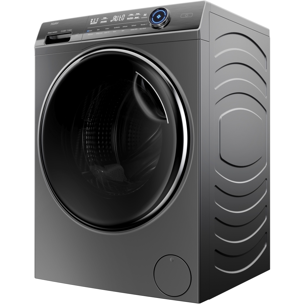 Haier HW10GBD14979SUUK Washing Machine, 10kg, 1400 Spin, Grey, A Rated