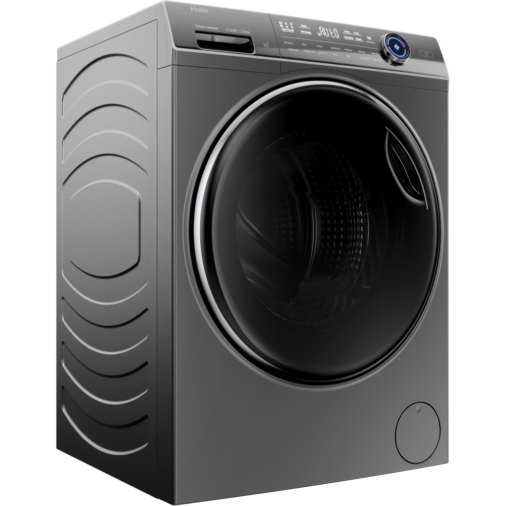 Haier HW100GB14979SUUK I-Pro Series 7 Plus Washing Machine, 10kg, 1400 Spin, Grey, A Rated