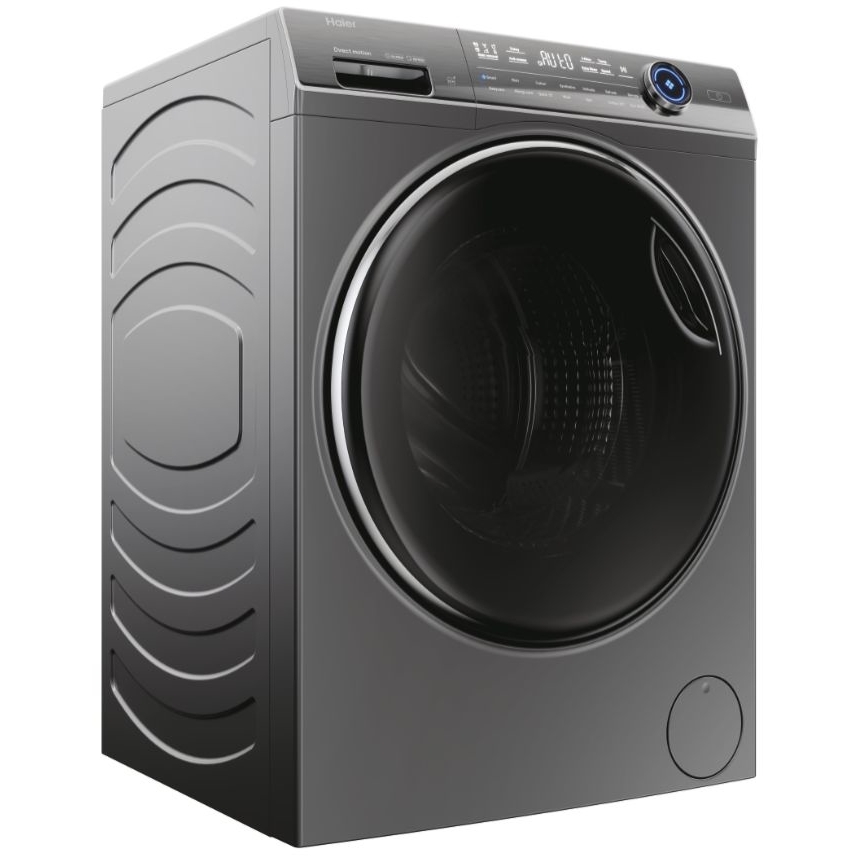 Haier HW100GB14979SUUK I-Pro Series 7 Plus Washing Machine, 10kg, 1400 Spin, Grey, A Rated