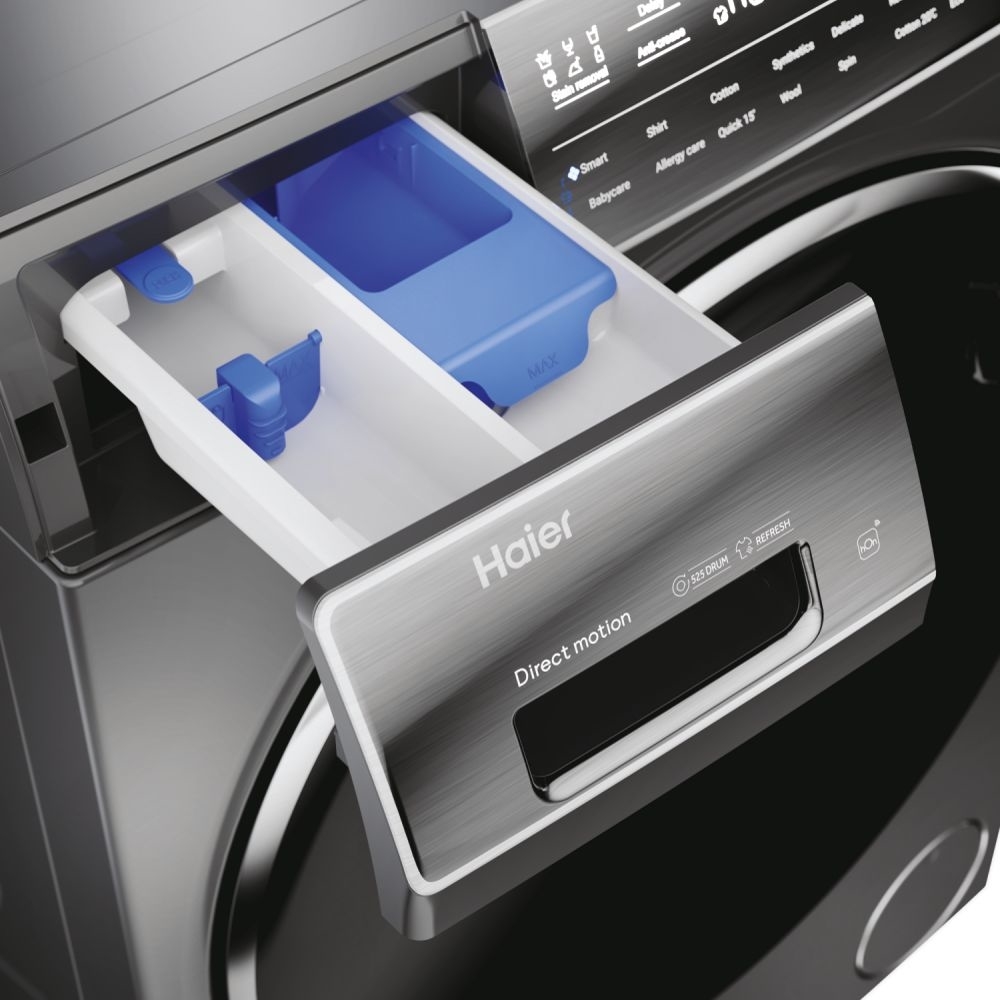 Haier HW110-B14979S8EU1 I-Pro Series 7 Plus Washing Machine, 11kg, 1400 Spin, Grey, A Rated