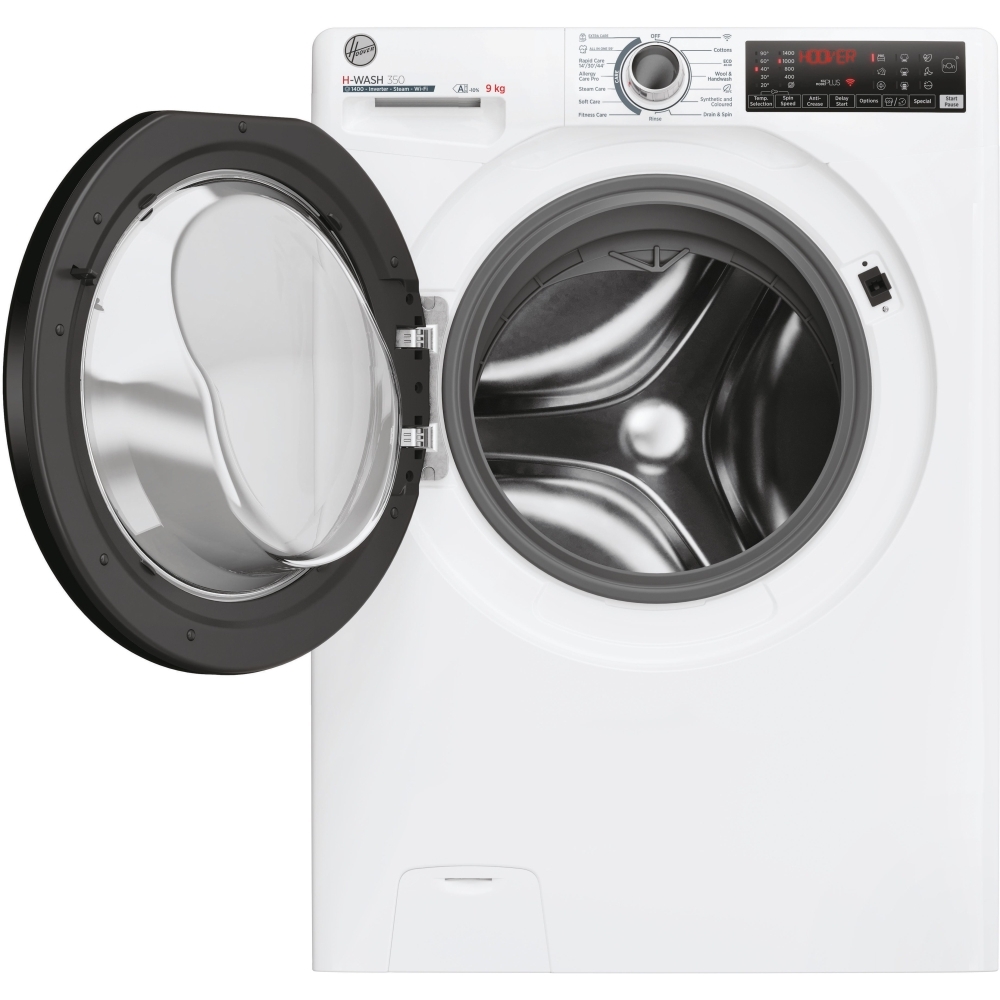 Hoover H3WPS496TAMB6-80 Washing Machine, 9kg, 1400 Spin, White, A Rated