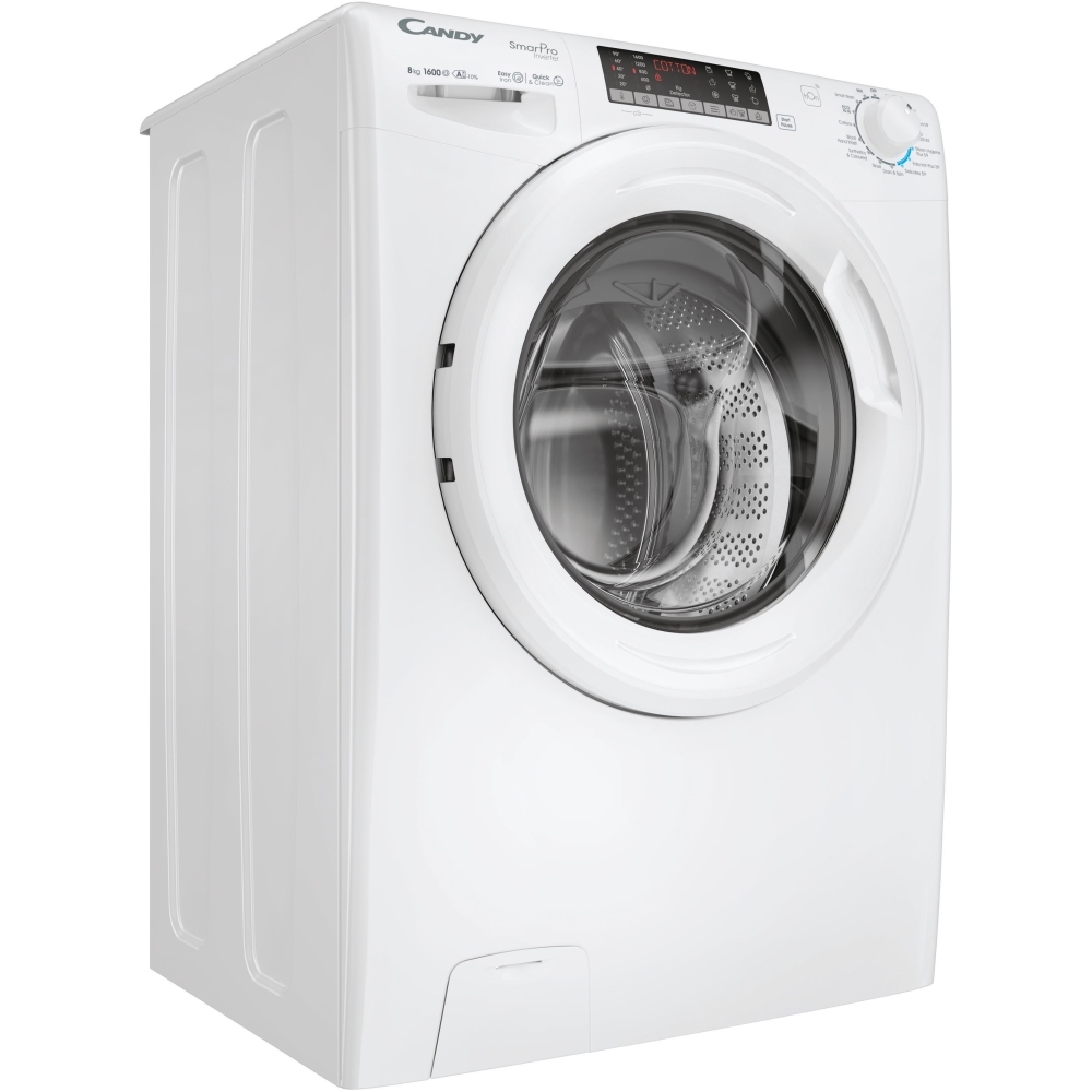 Candy CSO 686TWM6-80 Washing Machine, 8kg, 1500 Spin, White, A Rated