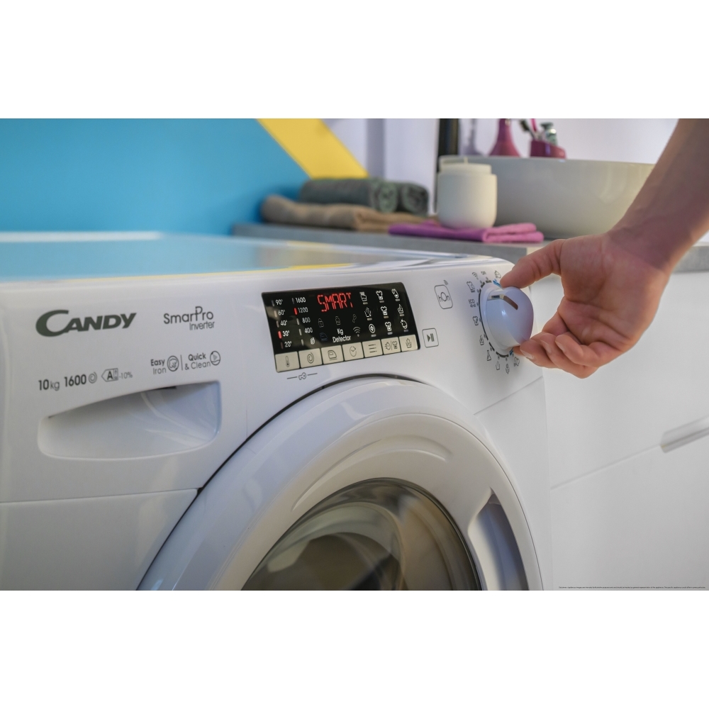 Candy CSO 686TWM6-80 Washing Machine, 8kg, 1500 Spin, White, A Rated