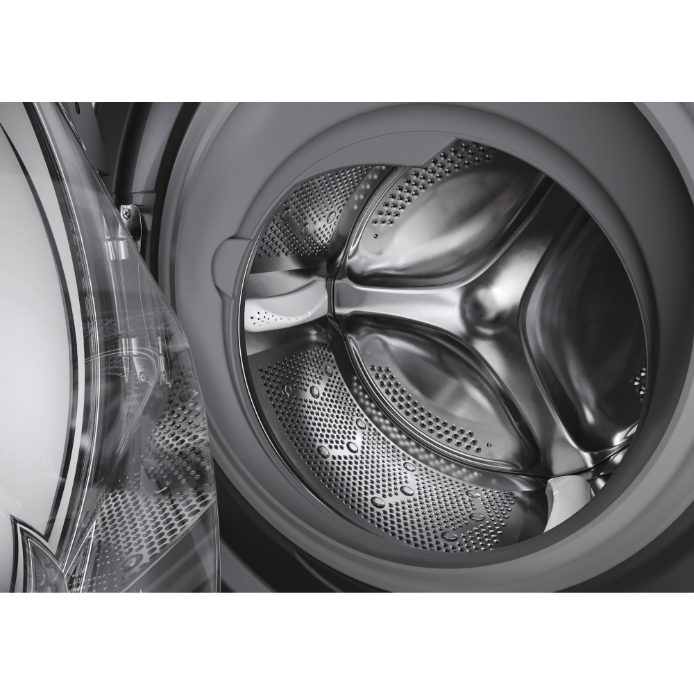 Hoover H3WPS4106TAMBR80 Washing Machine, 10kg, 1400 Spin, Grey, A Rated