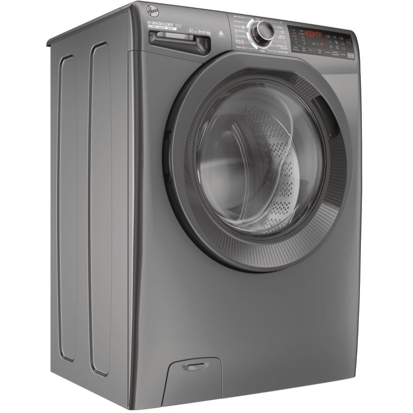 Hoover H3DPS4966TAMRR80 Washer Dryer, 9kg/6kg, 1400 Spin, Grey, E Rated