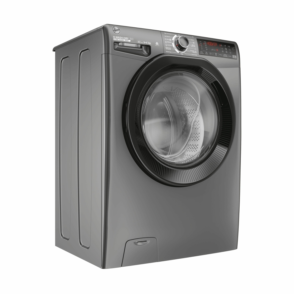 Hoover H3DPS4966TAMBR80 Washer Dryer, 9kg, 1400 Spin, Grey, A 