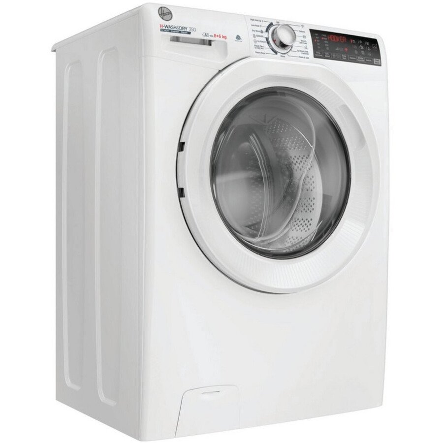 Hoover H3DPS4866TAM6 Washer Dryer, 8kg/6kg, 1400 Spin, White, D Rated