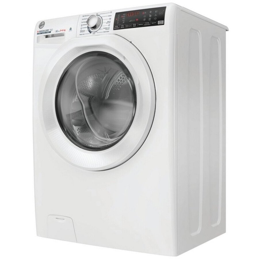 Hoover H3DPS4866TAM6 Washer Dryer, 8kg/6kg, 1400 Spin, White, D Rated