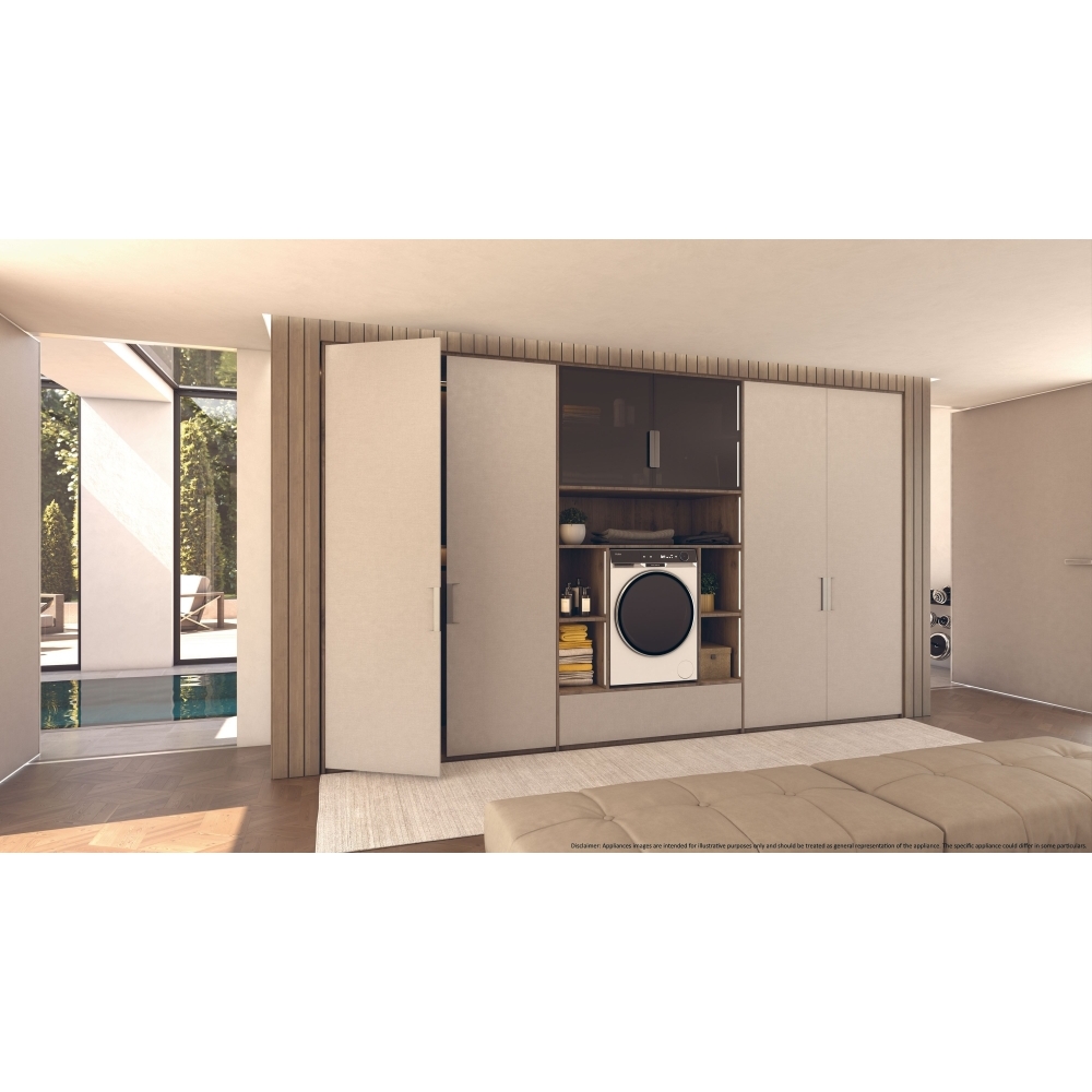 Haier HW110-BD14397UUK Washing Machine, 11kg, 1400 Spin, White, A Rated
