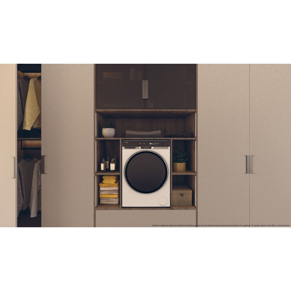 Haier HW110-BD14397UUK Washing Machine, 11kg, 1400 Spin, White, A Rated