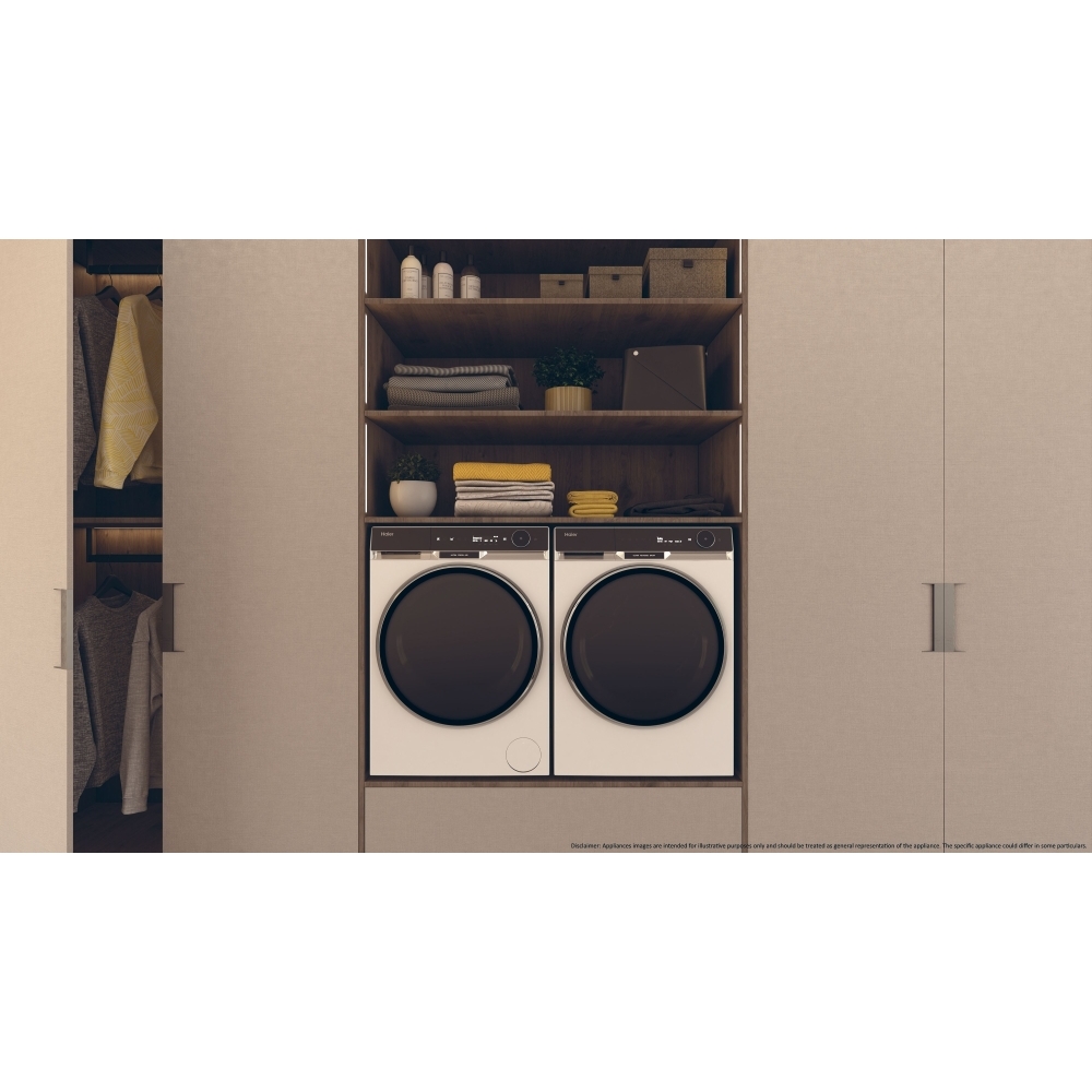 Haier HW110-BD14397UUK Washing Machine, 11kg, 1400 Spin, White, A Rated
