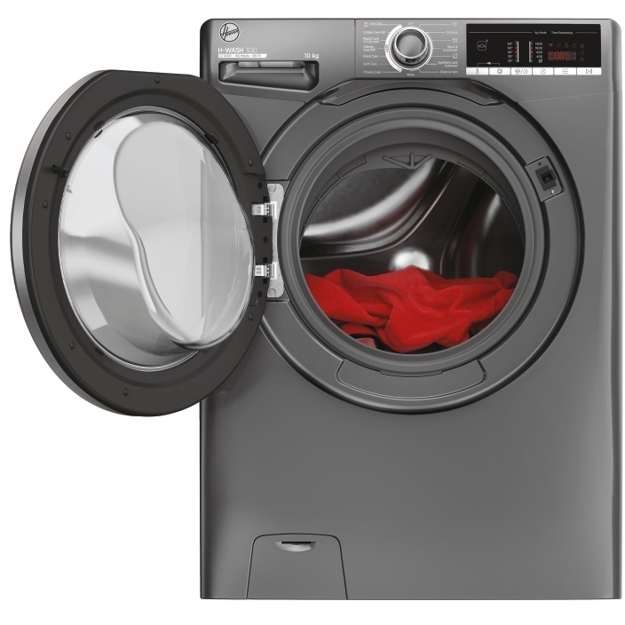 Hoover H3WO4105TARR4-80 Washing Machine, 10kg, 1400 Spin, Grey, B Rated