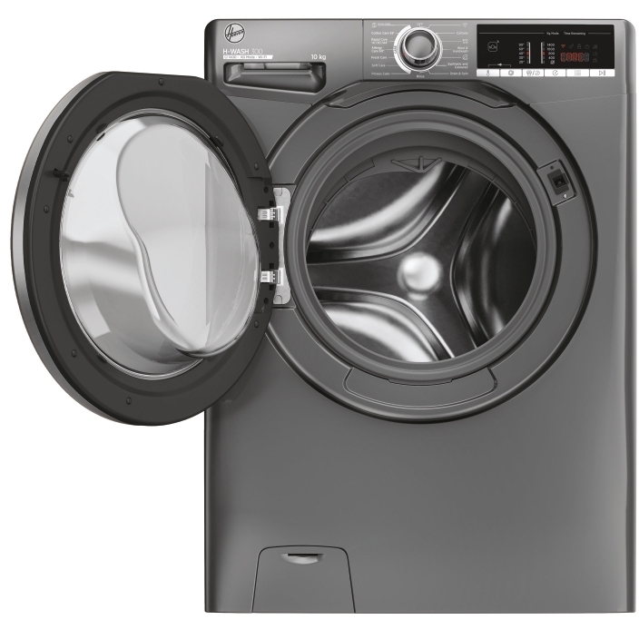 Hoover H3WO4105TARR4-80 Washing Machine, 10kg, 1400 Spin, Grey, B Rated