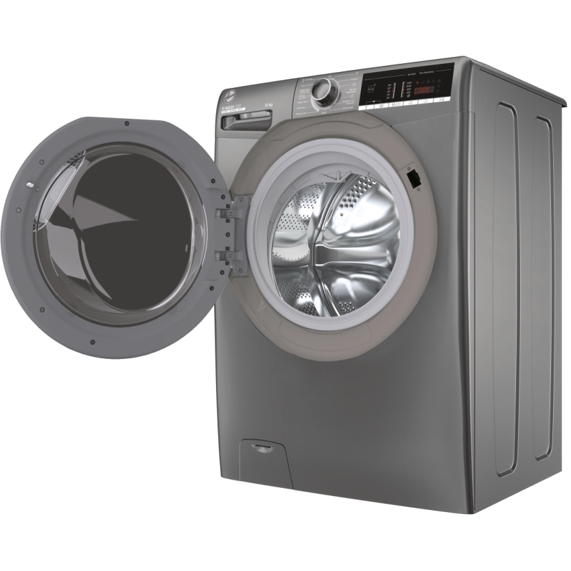 Hoover H3WO4105TARR4-80 Washing Machine, 10kg, 1400 Spin, Grey, B Rated
