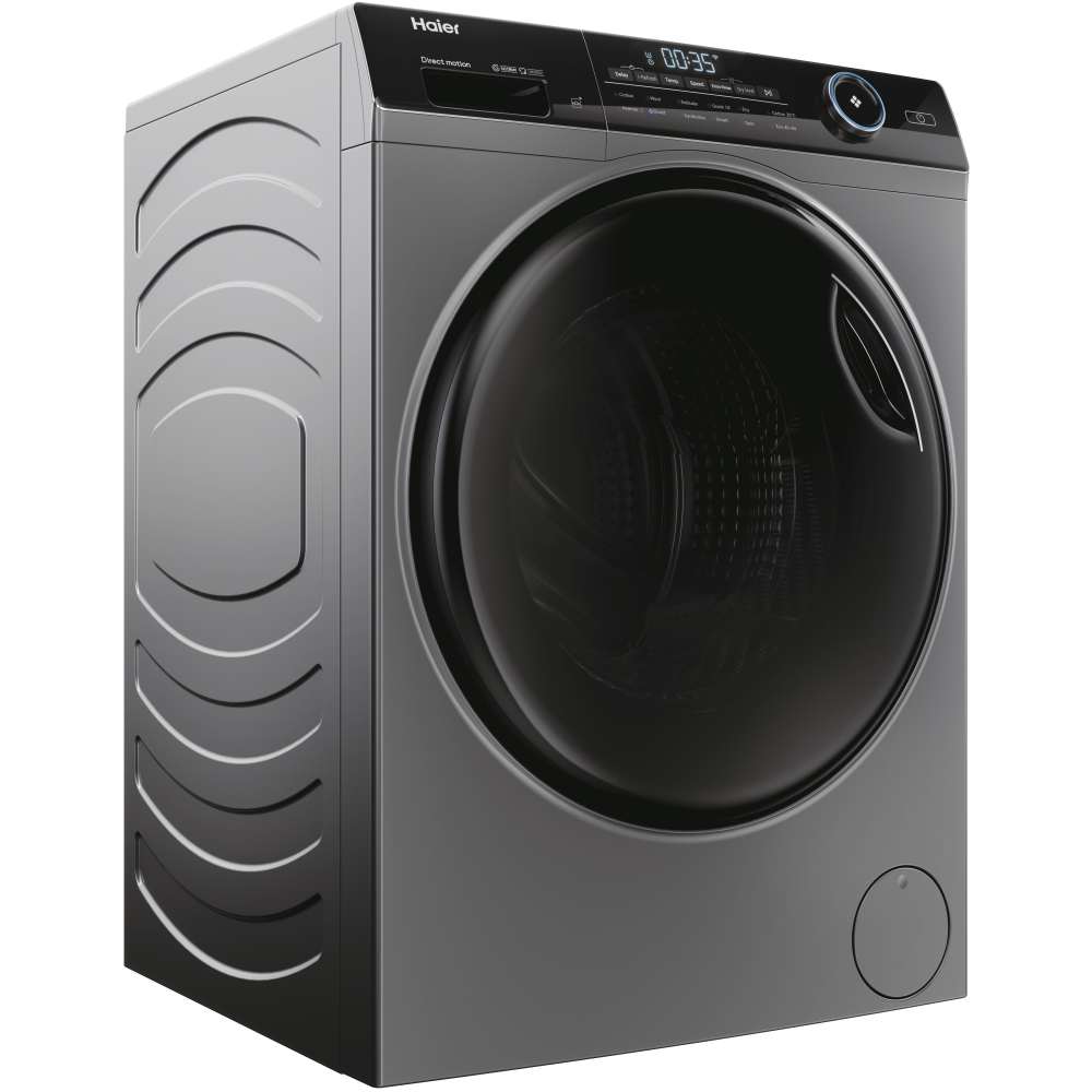 Haier HWD100B14959SNUK Washer Dryer, 10kg/6kg, 1400 Spin, Grey, A Rated