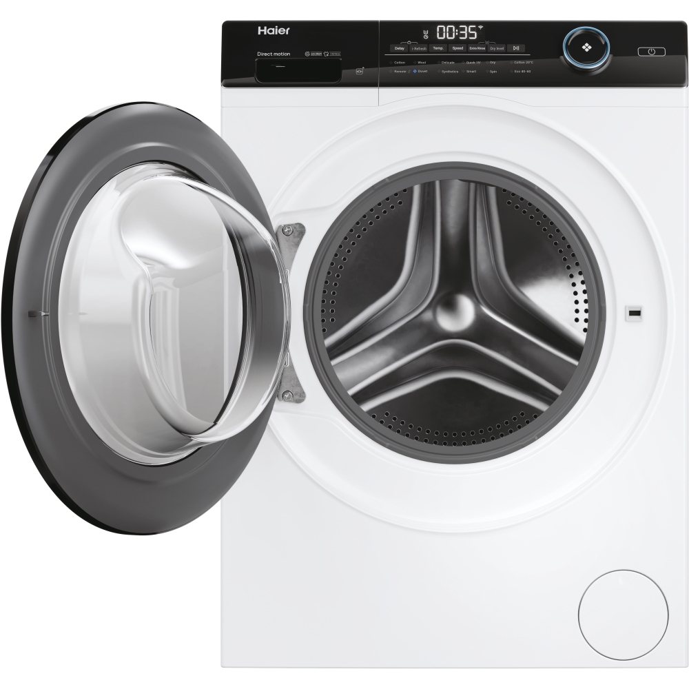 Haier HWD90B14959NUUK Washer Dryer, 9kg/6kg, 1400 Spin, White, D Rated