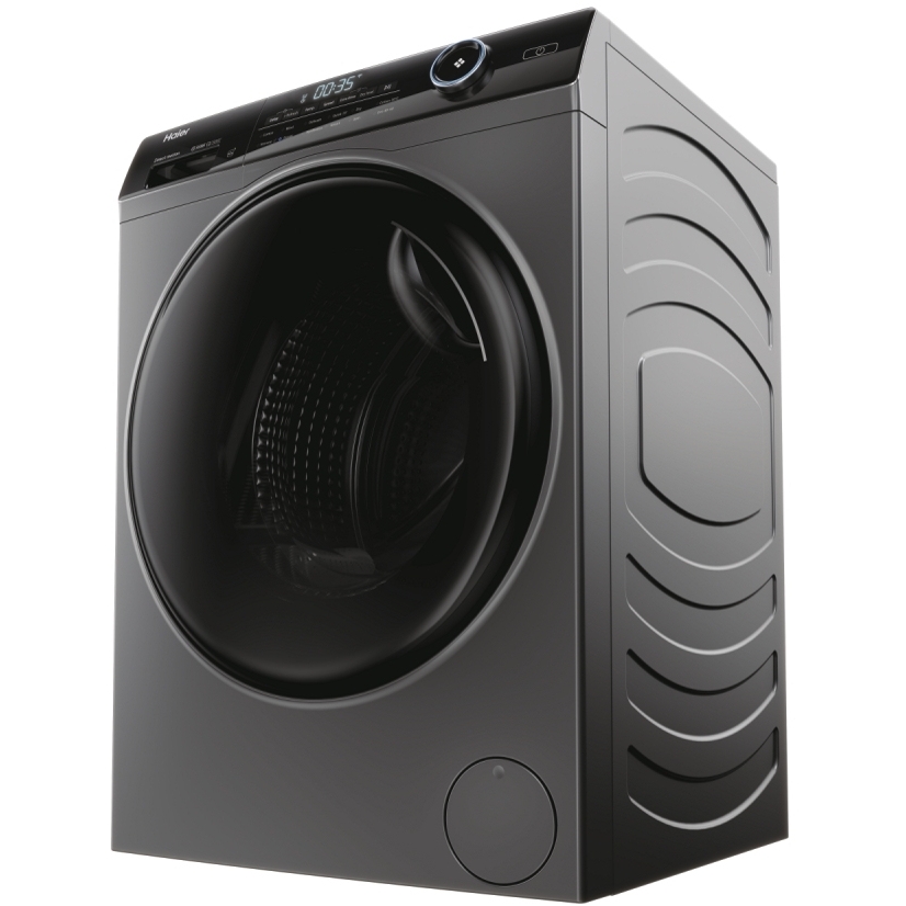 Haier HWD90B14959S8NUK Washer Dryer, 9kg/6kg, 1400 Spin, Grey, D Rated