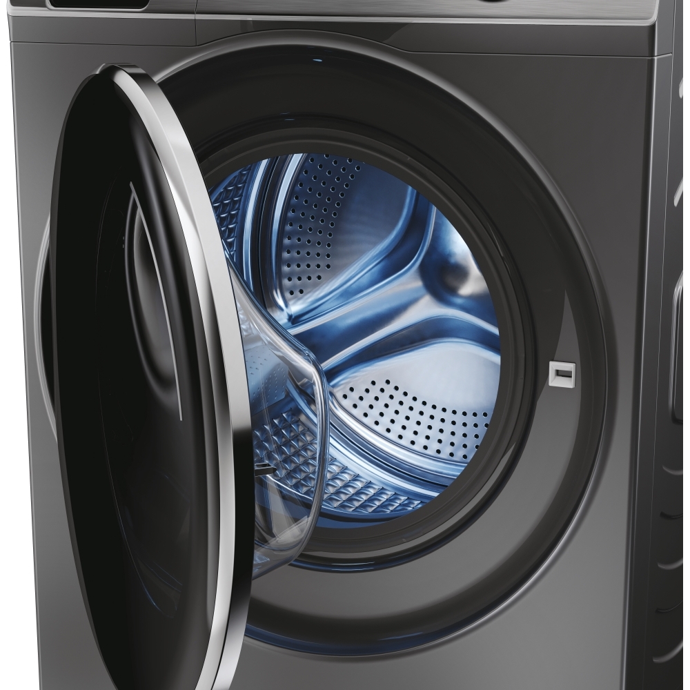 Haier HWD10BD14979SNUK I Pro Series 7+ Washer Dryer, 10kg/6kg, 1400 Spin, Grey, D Rated