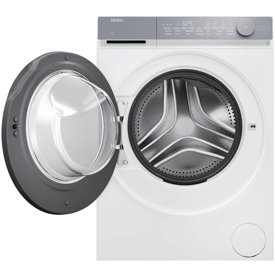 Haier HW90-B14367TU1UK Washing Machine, 9kg, 1400 Spin, White, A Rated