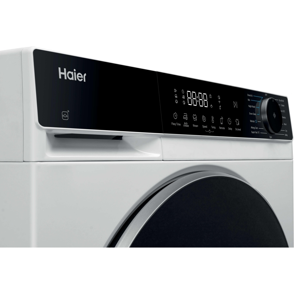 Haier HWD90BP14357TUUK Washer Dryer, 9kg/5kg, 1400 Spin, White, D Rated