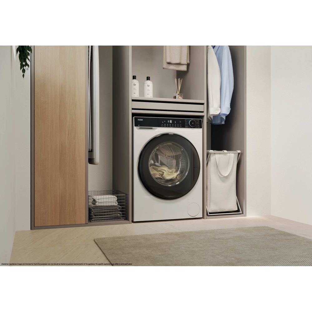 Haier HW100-BP14357UUK X5 Washing Machine, 10kg, 1400 Spin, White, A Rated