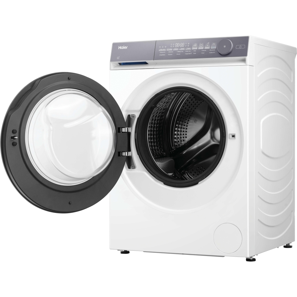 Haier HW100-B14367U-UK Washing Machine, 10kg, 1400 Spin, White, A Rated