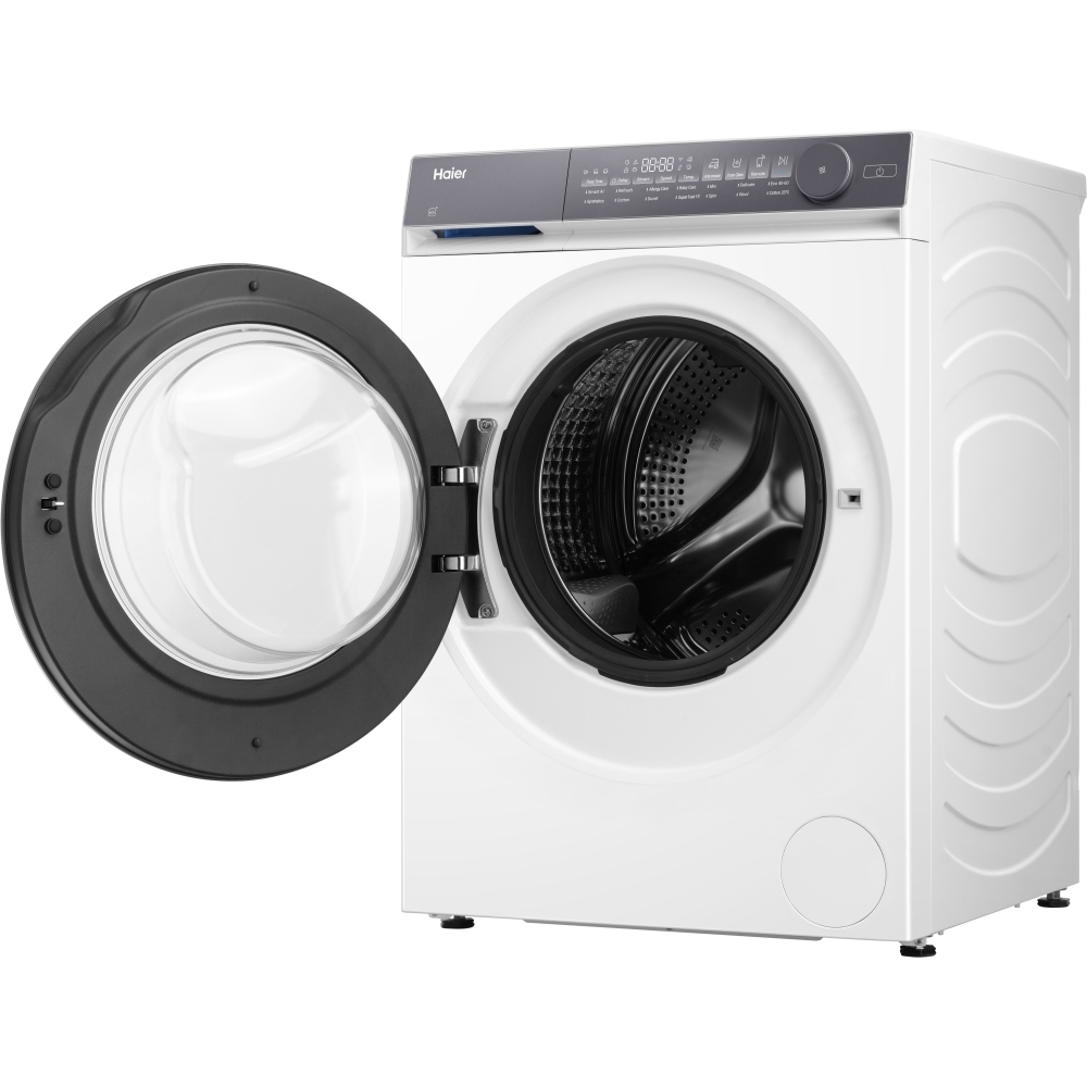 Haier HW100-B14367U-UK Washing Machine, 10kg, 1400 Spin, White, A Rated