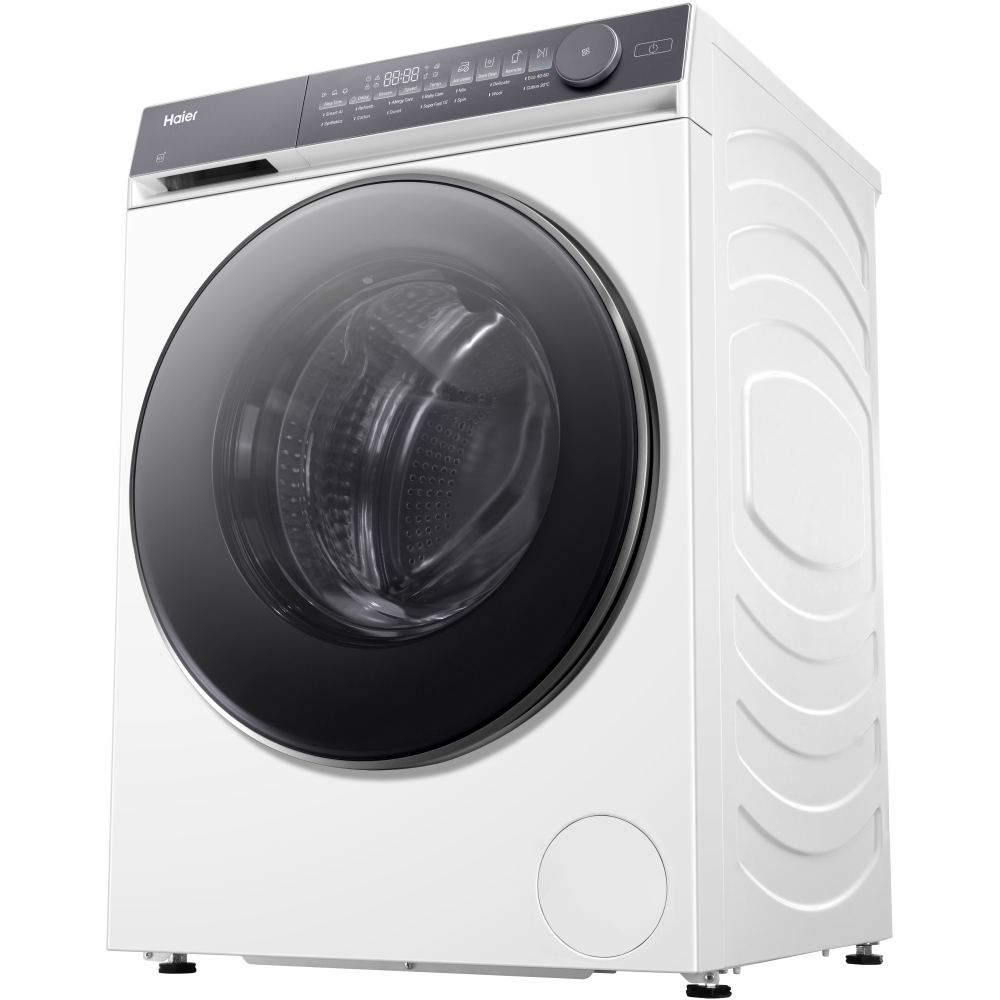 Haier HW100-B14367U-UK Washing Machine, 10kg, 1400 Spin, White, A Rated