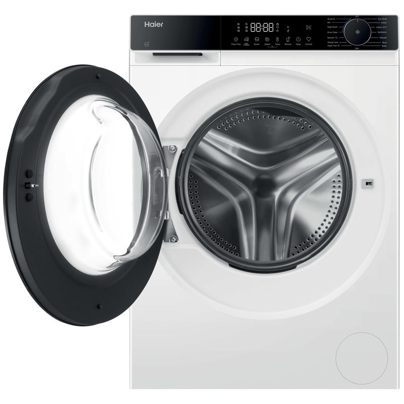 Haier HW120-BP14357UUK Washing Machine, 12kg, 1400 Spin, White, A Rated