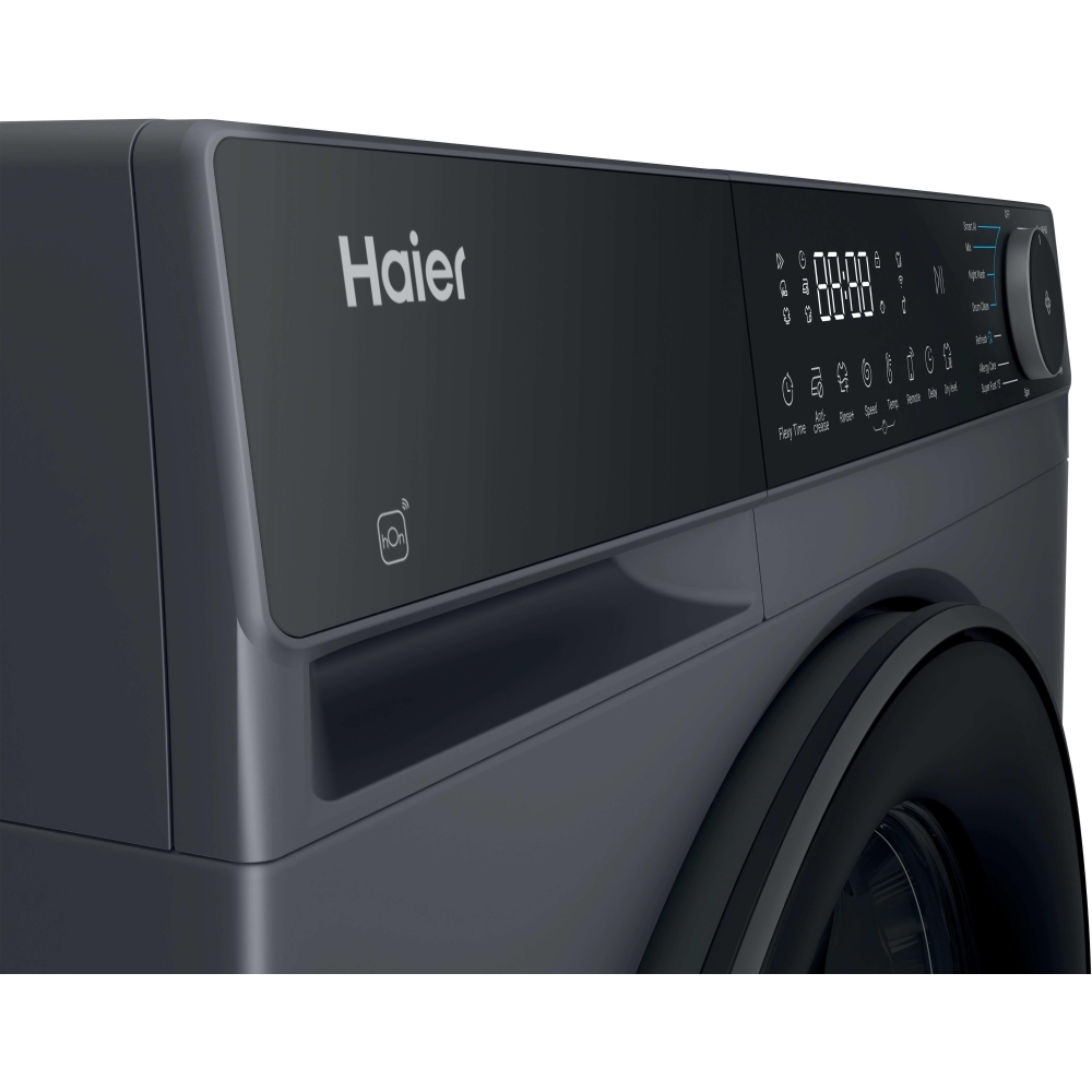 Haier HWD90BP14357GTUK Washer Dryer, 8kg/5kg, 1400 Spin, Grey, D Rated