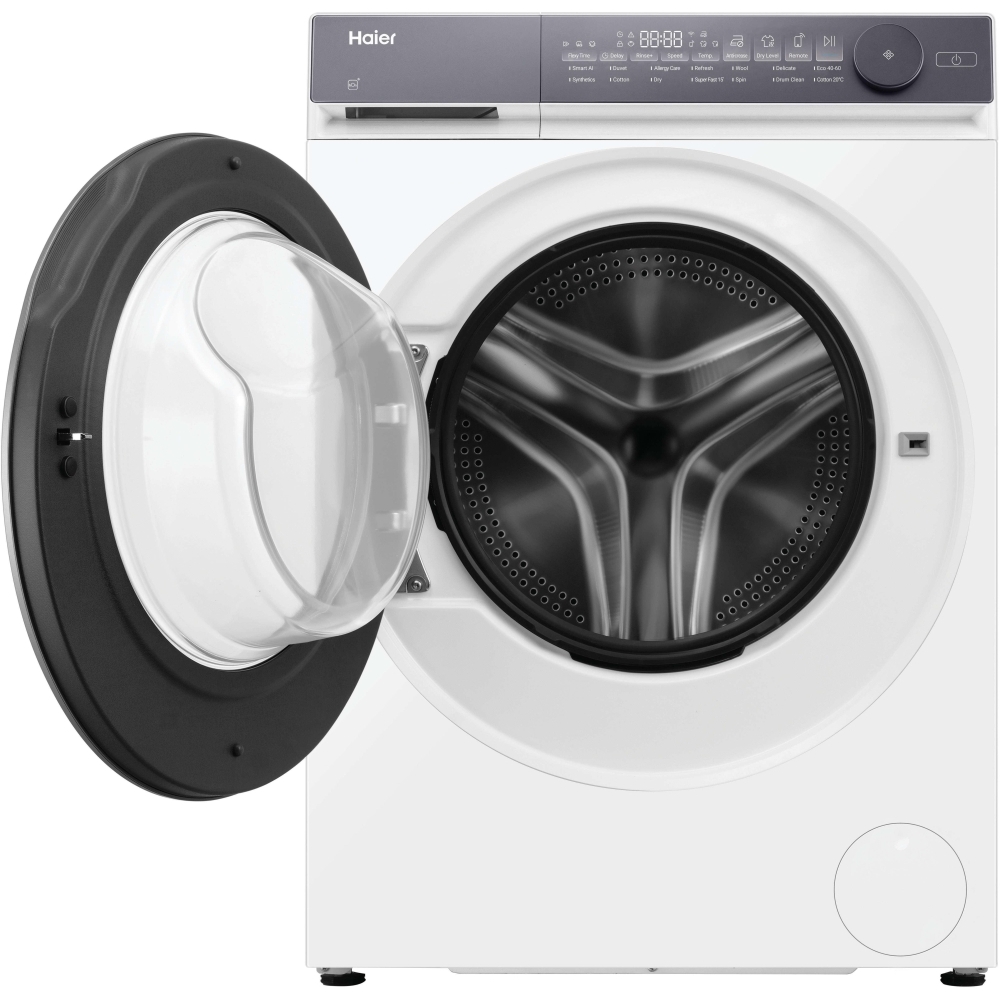 Haier HWD80BP14367TU Washer Dryer, 8kg/5kg, 1400 Spin, White, D Rated