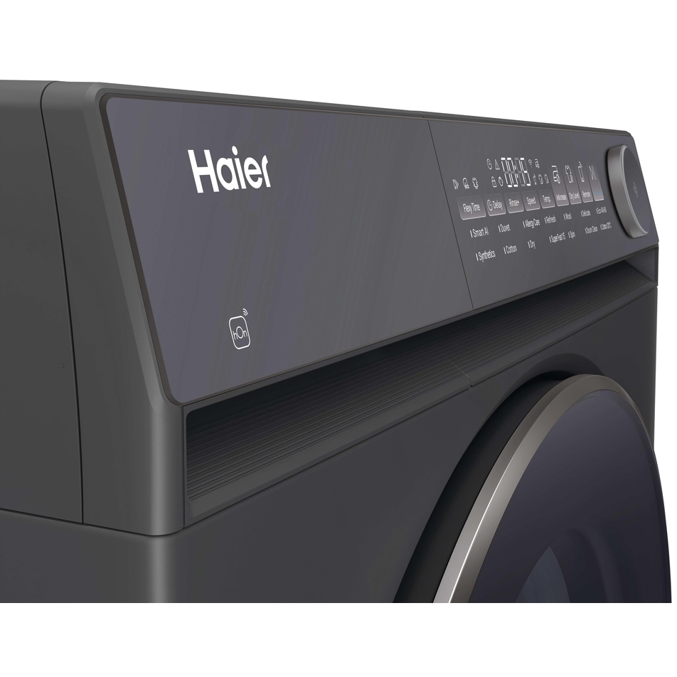 Haier HWD90-B14367GUUK Washer Dryer, 9kg/6kg, 1400 Spin, Grey, D Rated