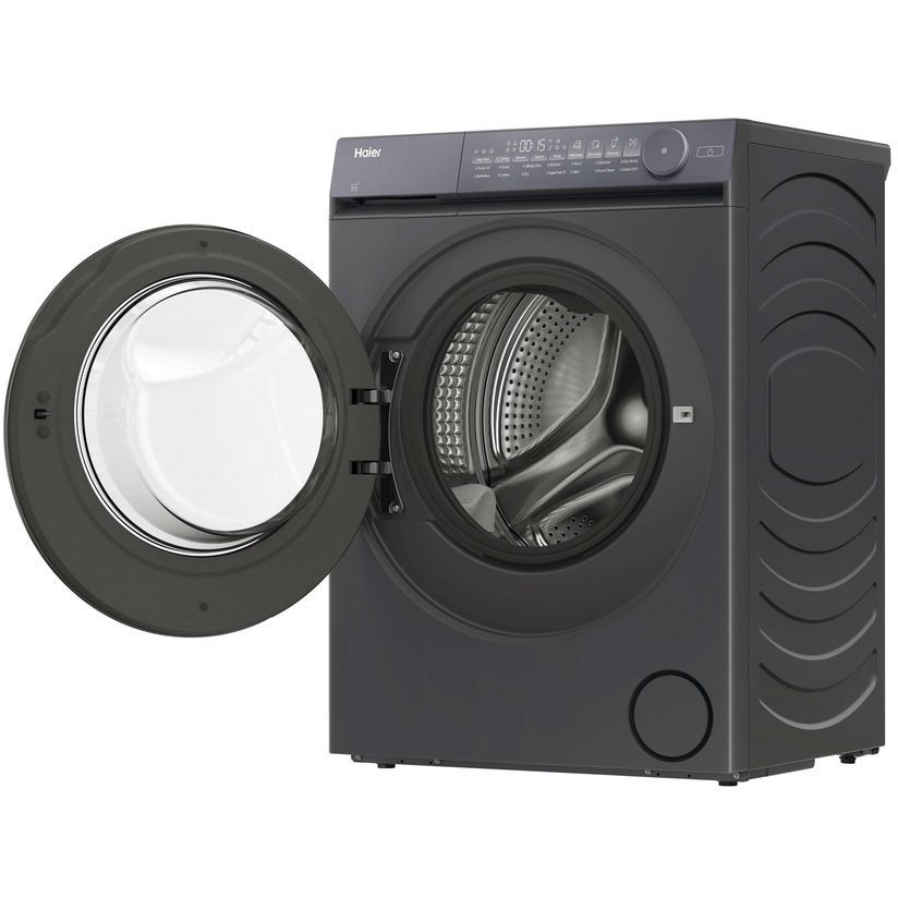 Haier HWD90-B14367GUUK Washer Dryer, 9kg/6kg, 1400 Spin, Grey, D Rated