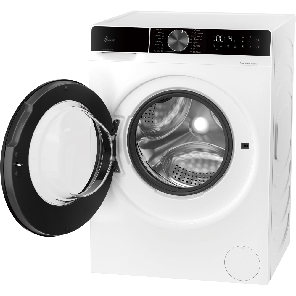 Hoover HGD 412BL10C-80 Washing Machine, 12kg, 1400 Spin, White, A Rated