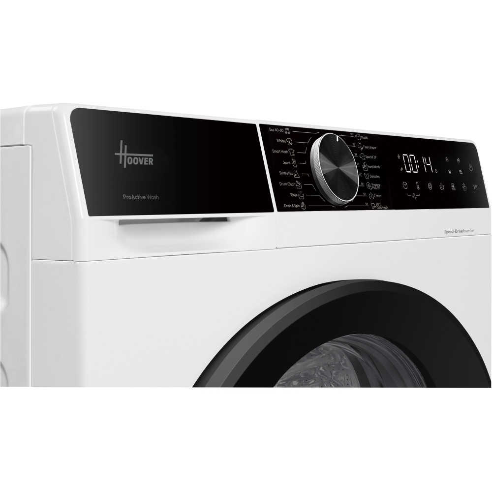Hoover HGD 412BL10C-80 Washing Machine, 12kg, 1400 Spin, White, A Rated