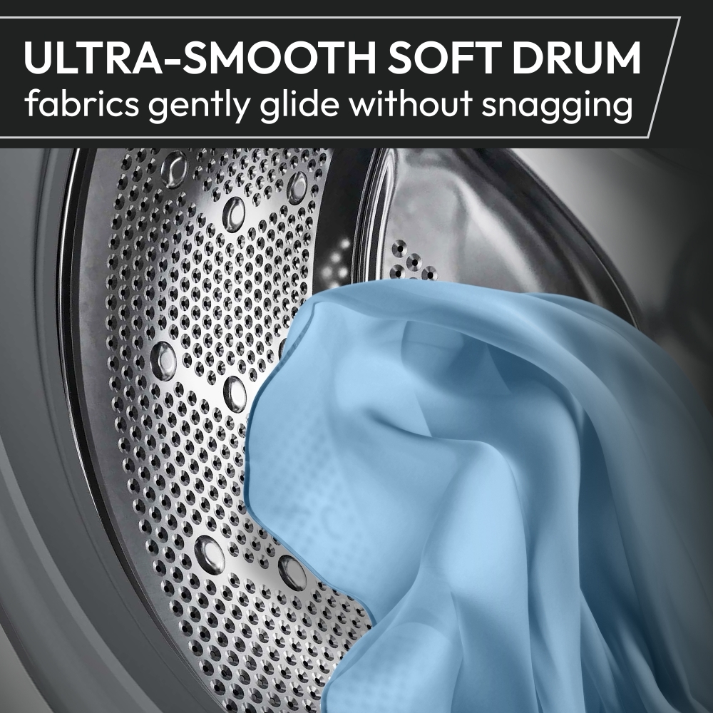 Hoover HGWD 4106B9GC-80 Washer Dryer, 10kg/6kg, 1400 Spin, Grey, D Rated