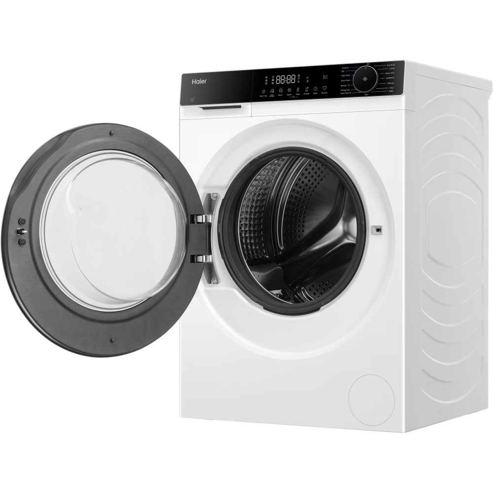 Haier HW90BP14357AETU Washing Machine, 9kg, 1400 Spin, White, A Rated