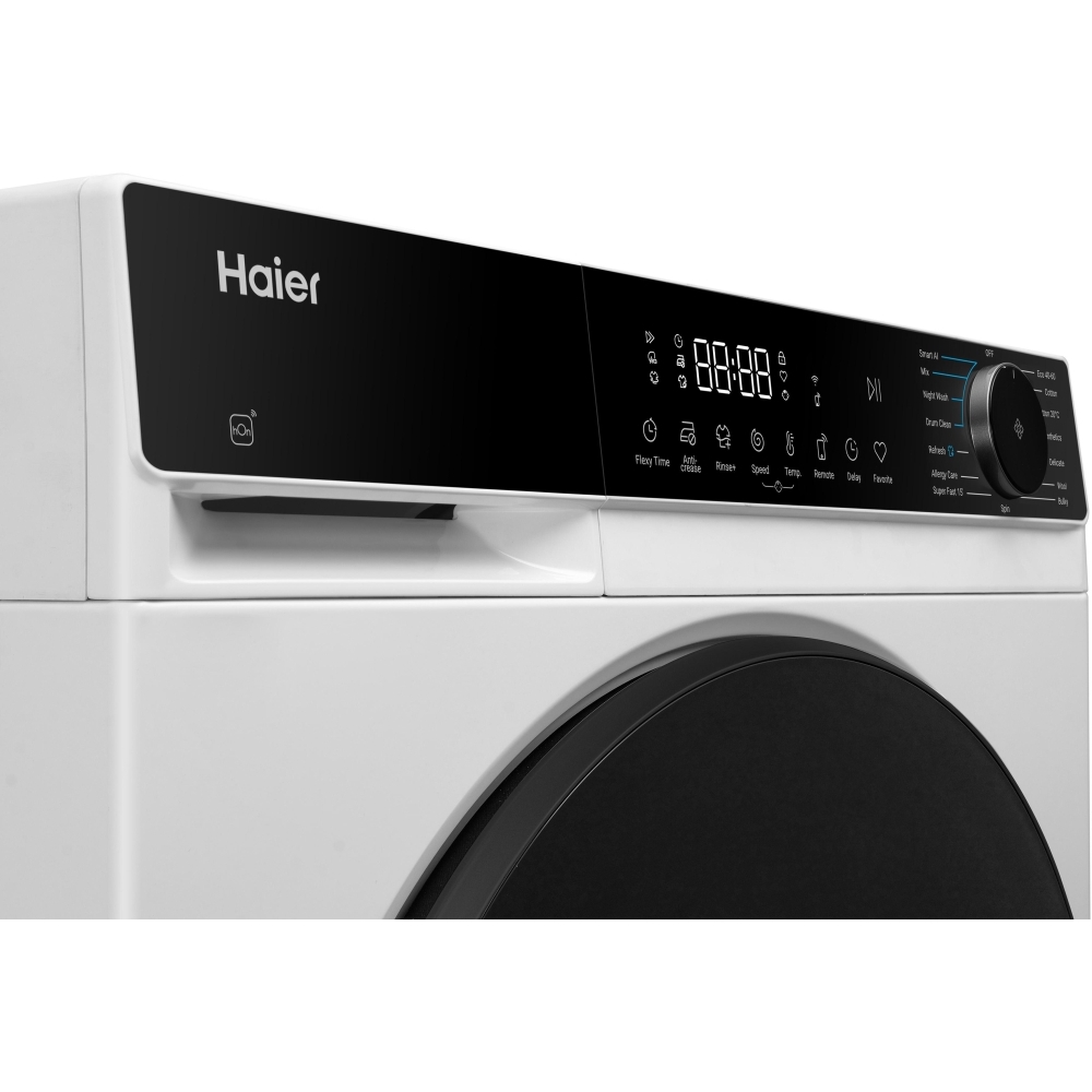 Haier HW90BP14357AETU Washing Machine, 9kg, 1400 Spin, White, A Rated