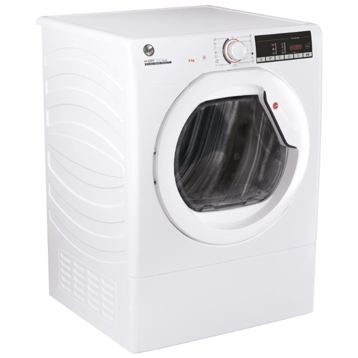 Hoover HLEV9TG Vented Tumble Dryer, 9kg, White, C Rated