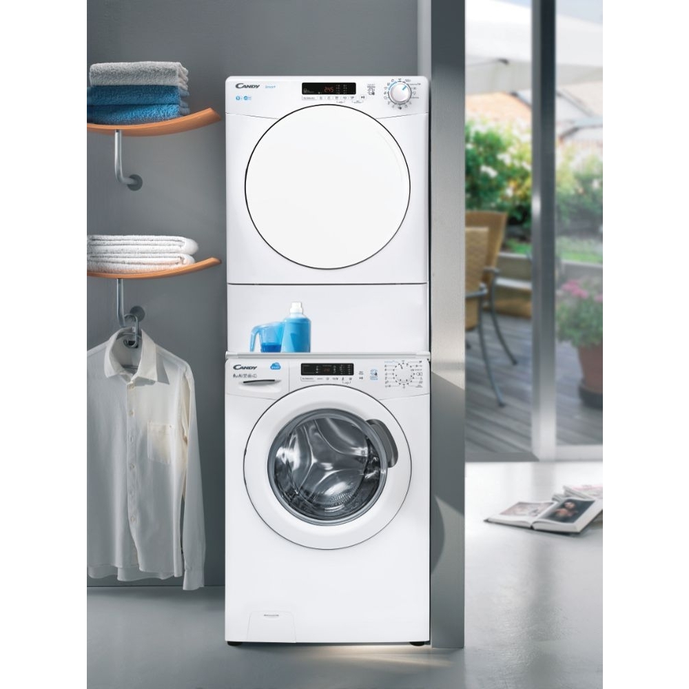 Candy CSE V9DF Vented Tumble Dryer, 9kg, White, C Rated