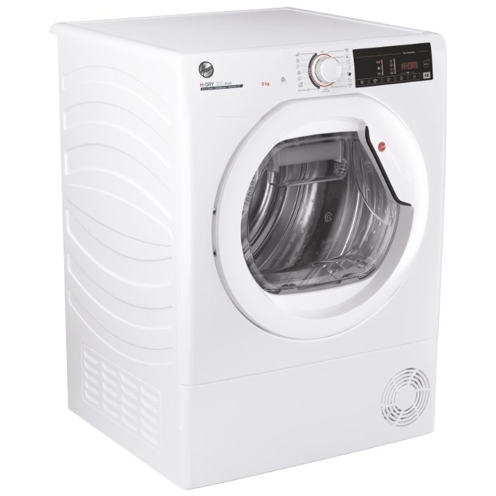 Hoover HLEC9TE Condenser Tumble Dryer, 9kg, White, B Rated