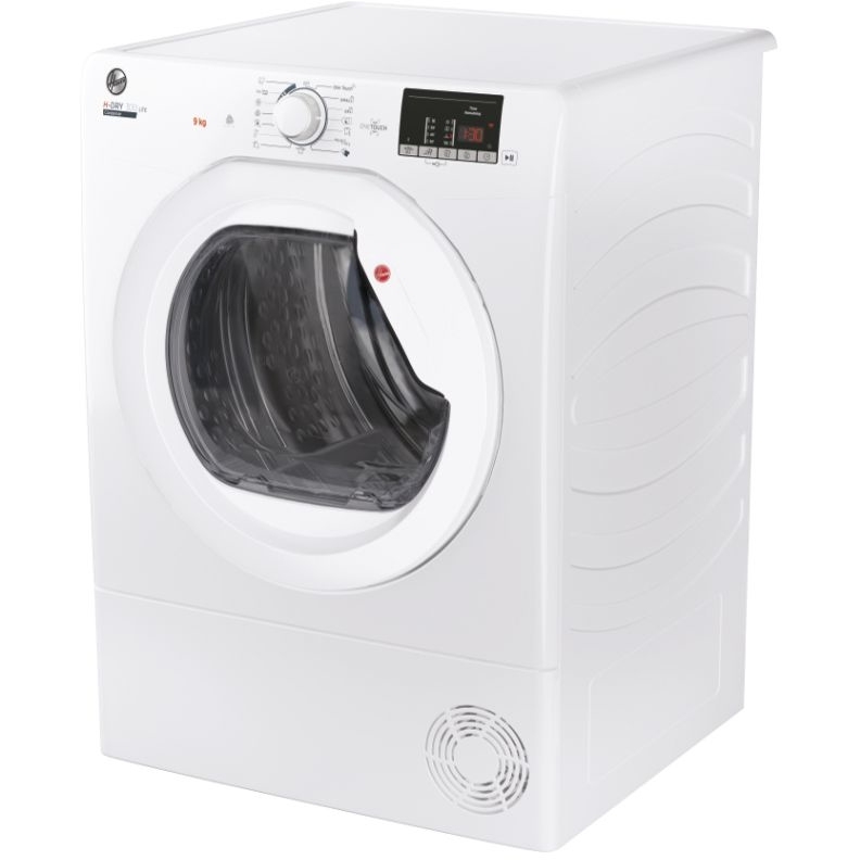 Hoover HLE C9DG-80 Condenser Tumble Dryer, 9kg, White, B Rated